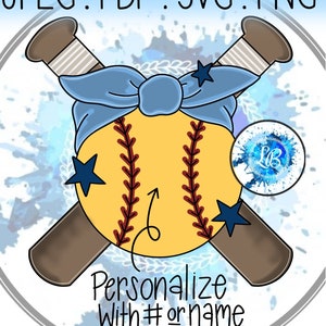 Softball Designs - Softball Door Hanger Template - Softball Files