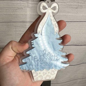 Personalized Christmas Tree Ornament - Acrylic Christmas Tree Ornament - Personalized Gifts