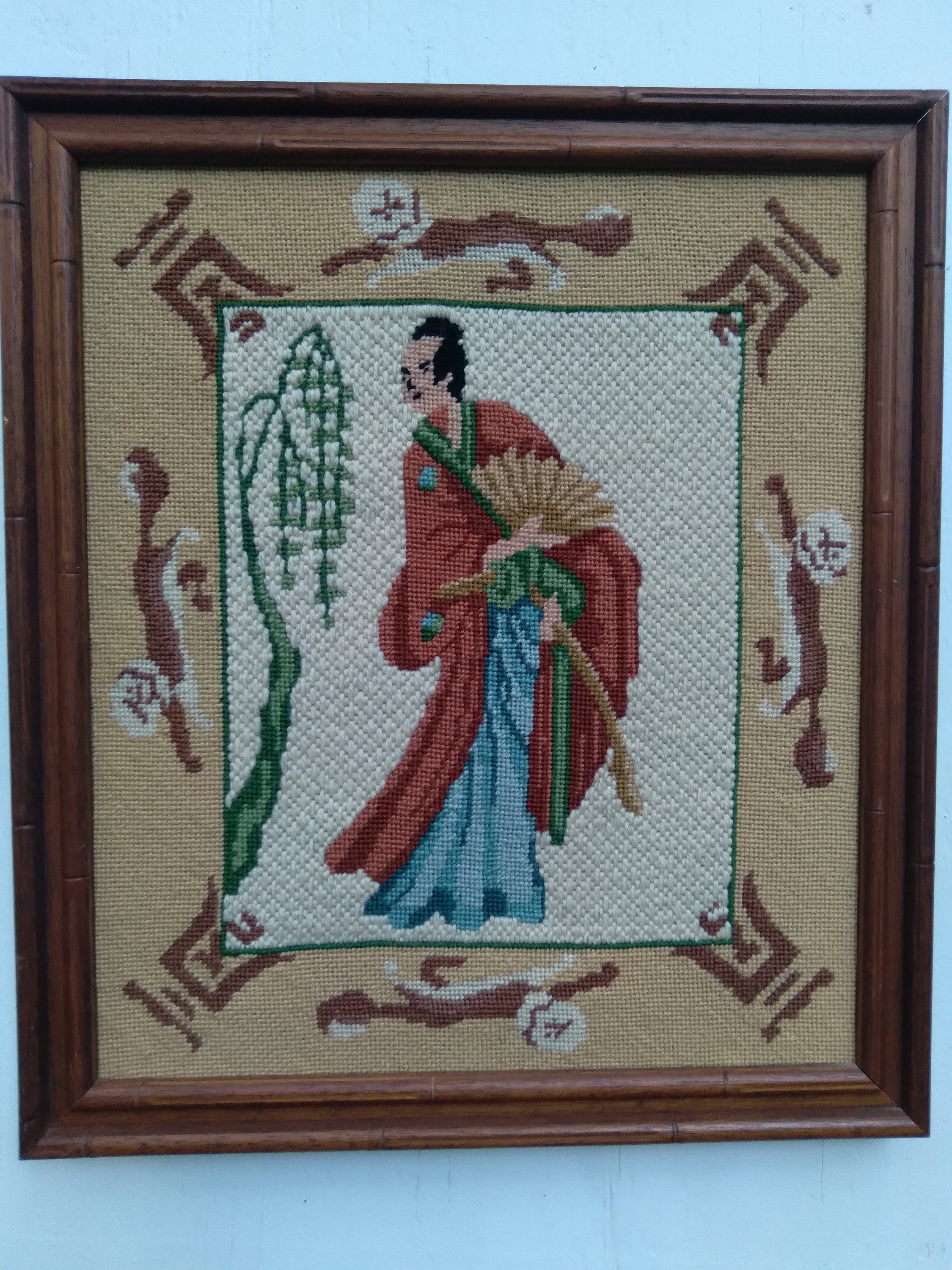 フランスアート　額縁セット　NEEDLEPOINT Vintage s-l1200.jpg