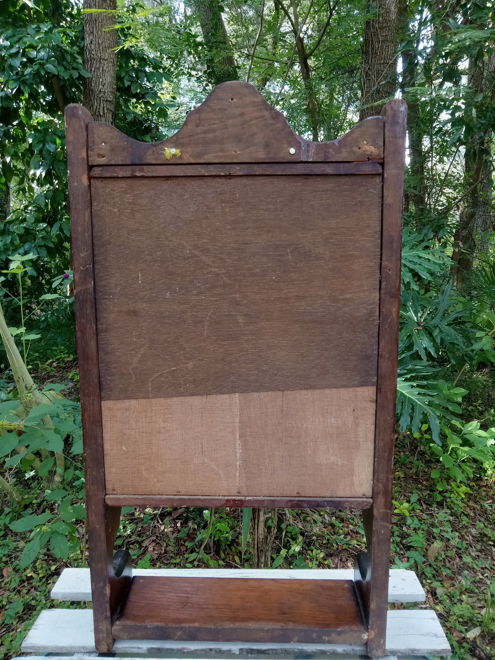 Vintage Medicine Spice Farmhouse Wall Wood Mirrored