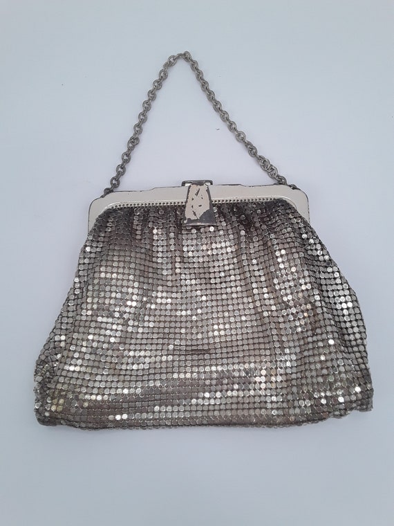 Vintage Silver Mesh Whiting Davis Purse Evening Bag Bridal Formal Hand –  Power Of One Designs
