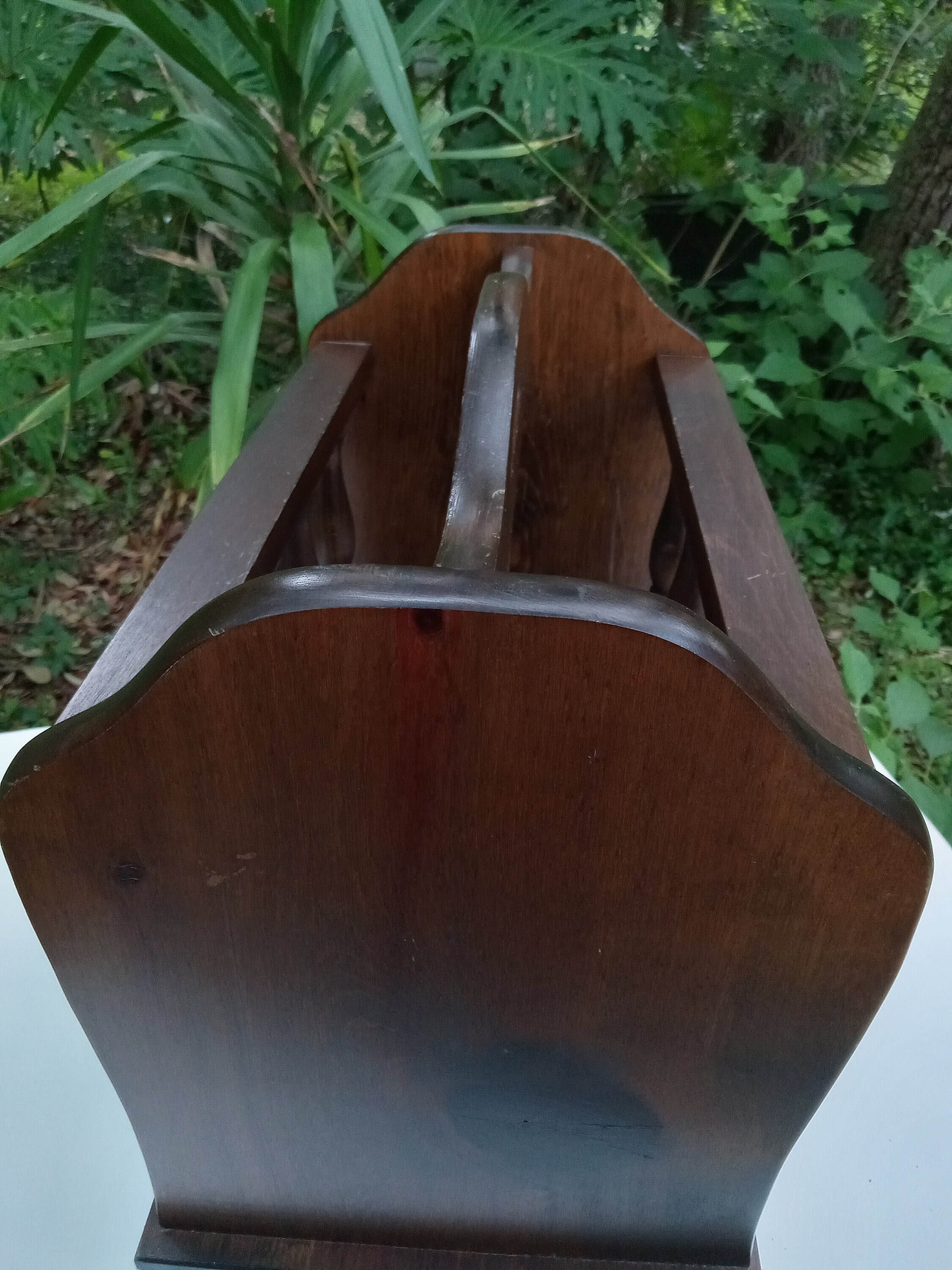 Dark Pine Old Tavern Magazine Rack, Vintage Magazine Stand - Etsy
