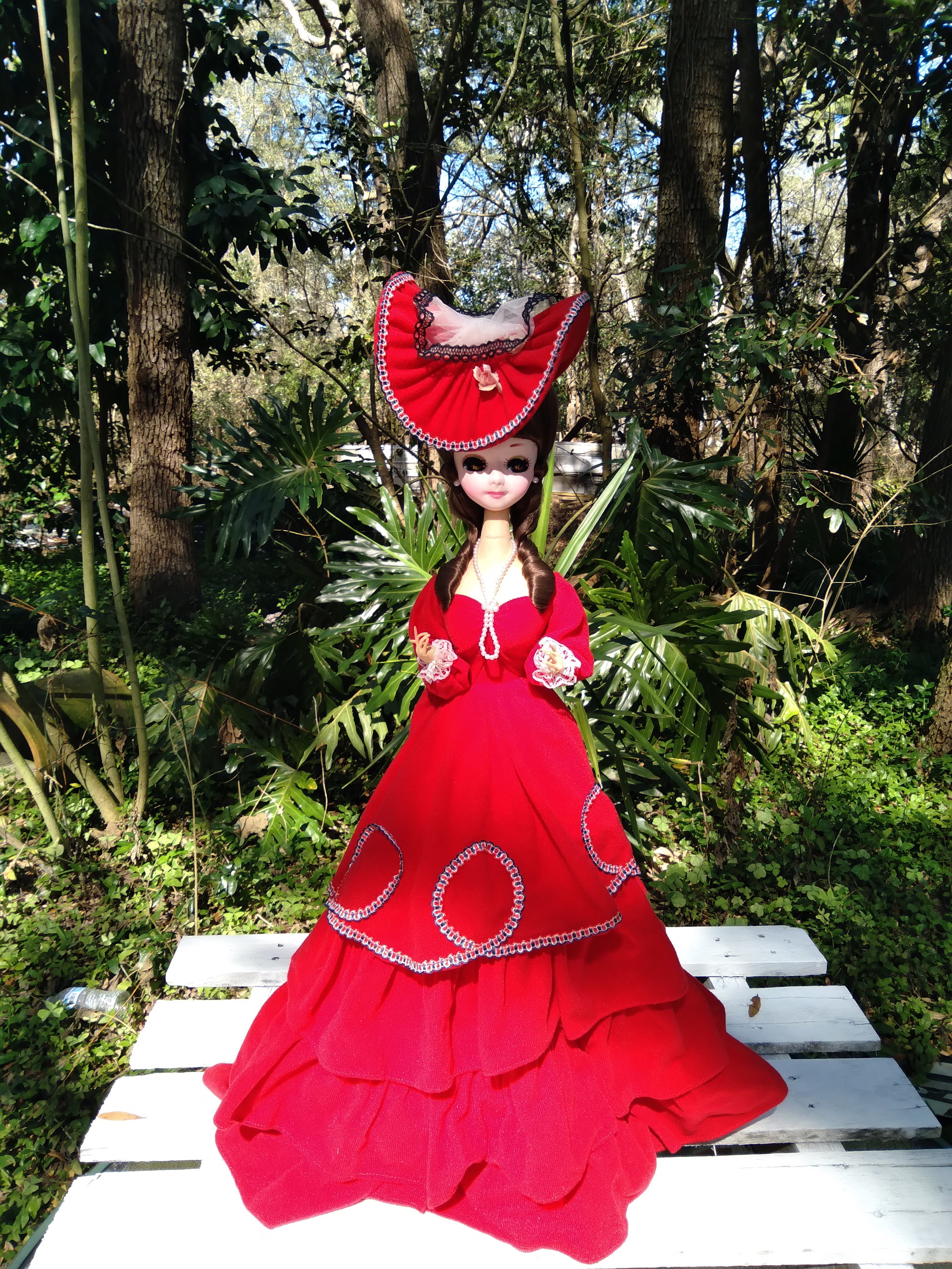 Vintage Bradley Wide Eye Doll, Big Eyed Victorian Fashion Doll