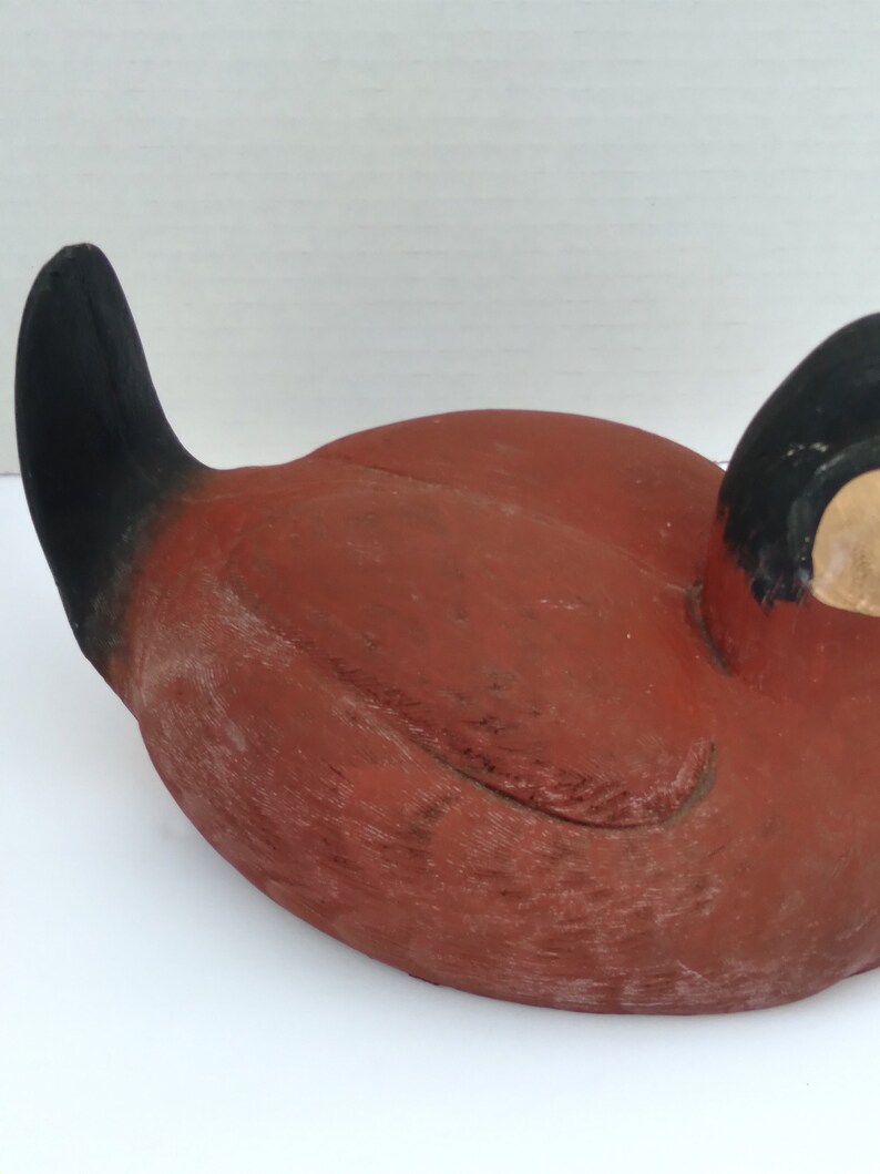 Vintage Ruddy Duck Decoy, Display Hunting Duck image 5