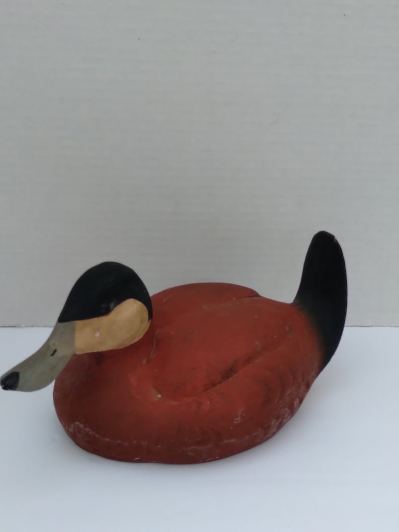 Vintage Ruddy Duck Decoy, Display Hunting Duck image 3