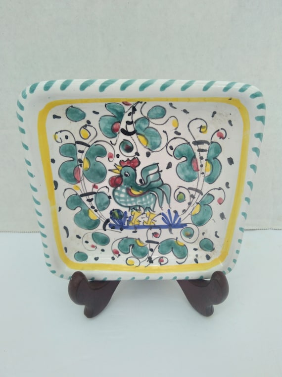 Italian Ceramic Art Pottery Trinket Dish, Italian… - image 1