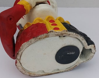 その他 Century Original Painted Iron Clown Bank Mechanical Cast Iron Clown Jester Bank, Vintage Cast Iron