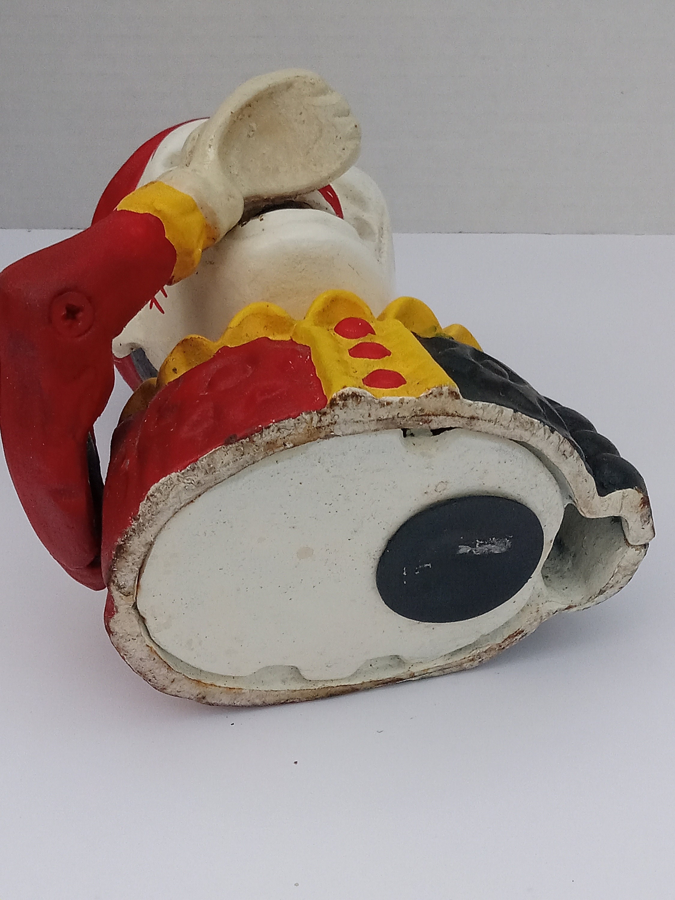 Mechanical Cast Iron Clown Jester Bank, Vintage Cast Iron