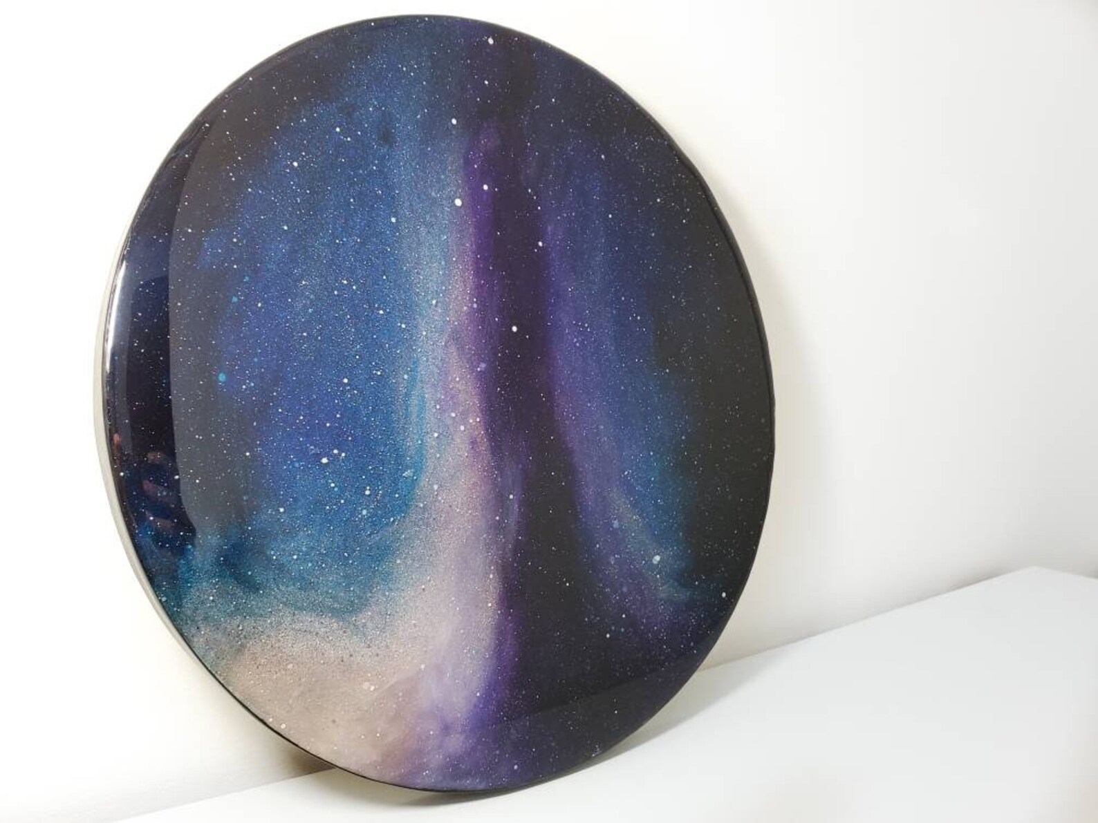 Resin GALAXY ART 18 inch round Space art galaxy painting Etsy