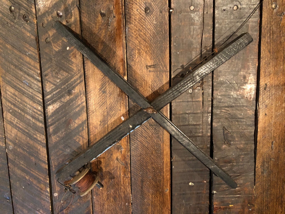 Antique Wooden Ice Fishing Tip Ups Etsy