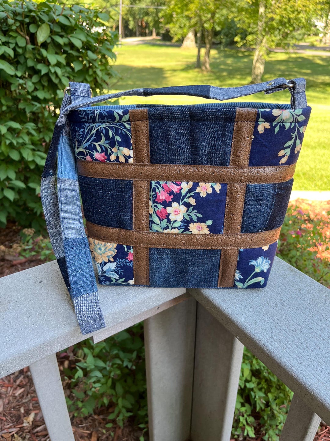 Patch Purses Blue Jean (repurposed Blue Jean) Patch Purse, Small Bag, Multiple ...