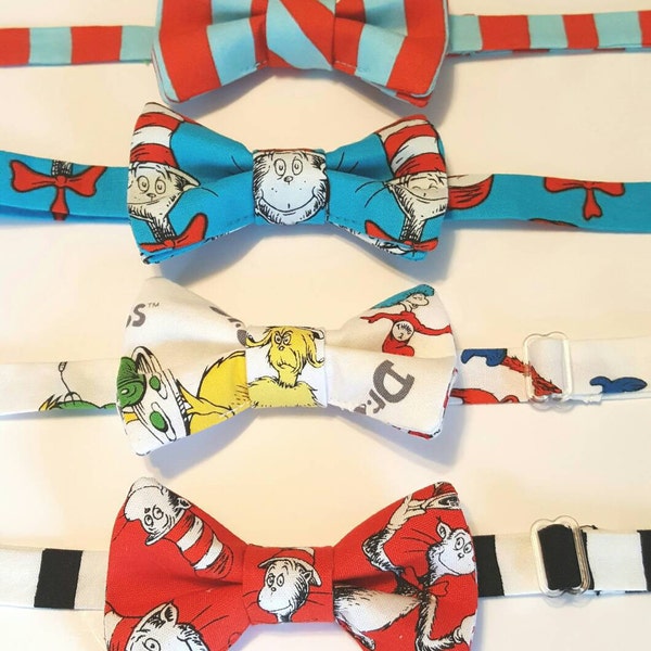 Child or Adult Bow Tie - Dr. Seuss Fabric - Bowtie