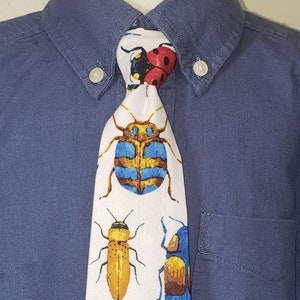 Boy's Tie  -  Bug Tie - Bugs - Pre Tied Tie - Boy's Necktie - Boy's Neck Tie