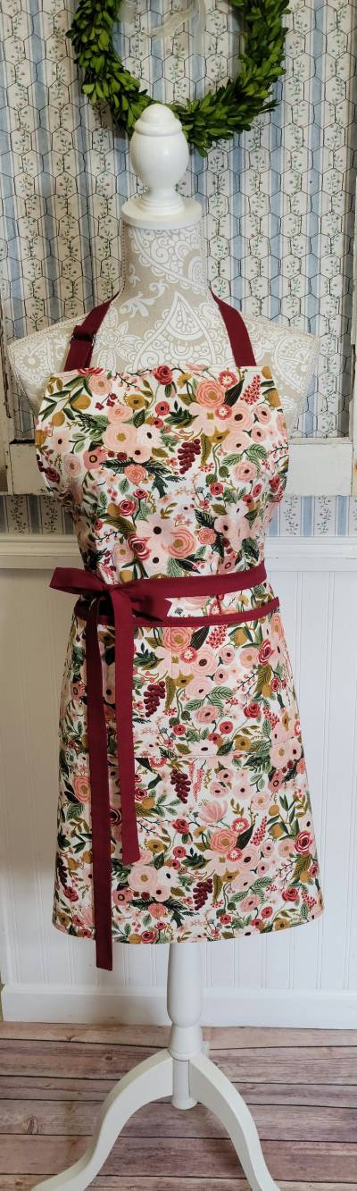 Rifle Paper Co. Fabric Apron Womens Apron Floral Apron Etsy