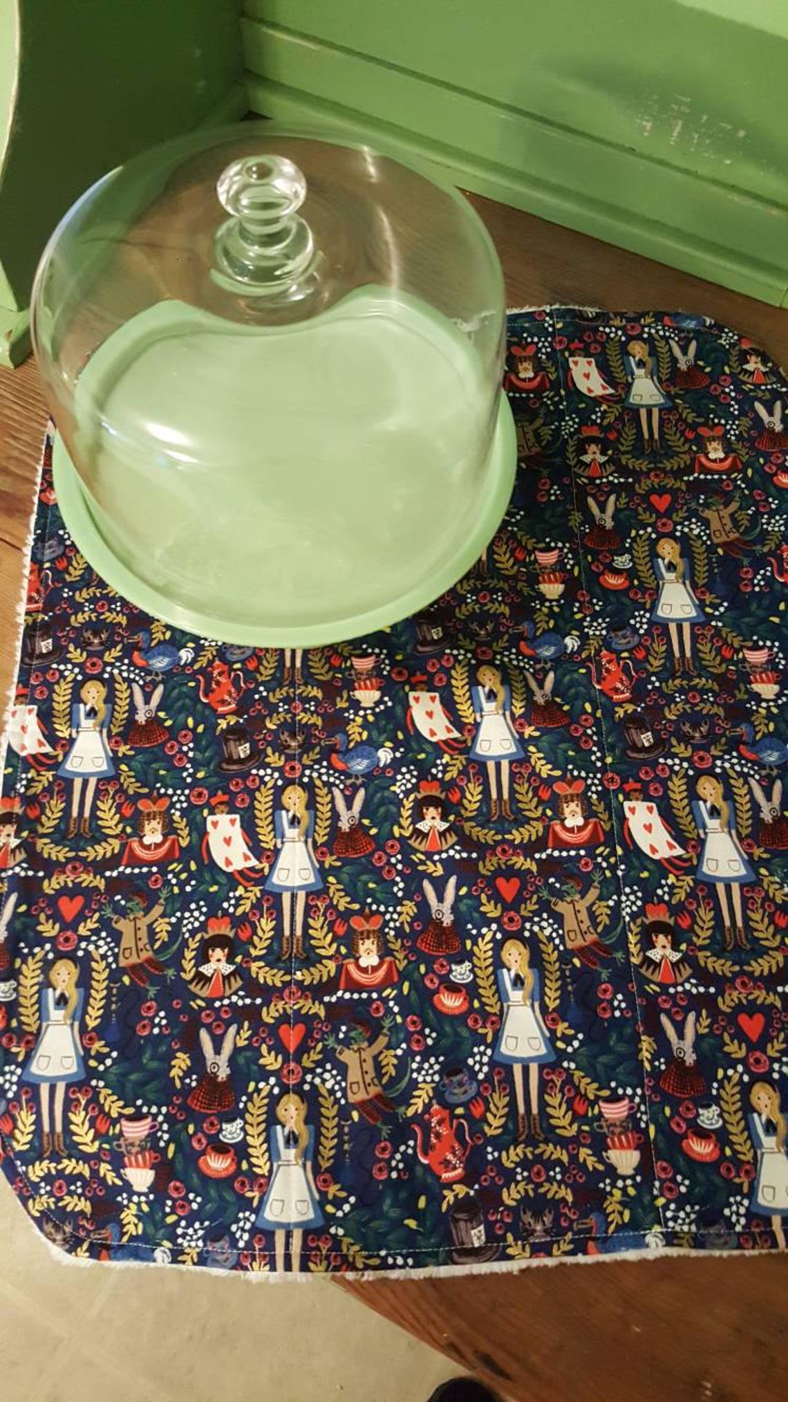 Rifle Paper Co. Fabric Dish Mat, Farmhouse Dish Mat, Cottage Kitchen ...