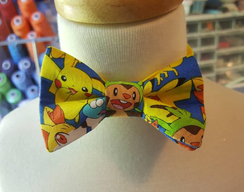 Pokémon Fabric Bowtie Bow Tie Pokemon Etsy