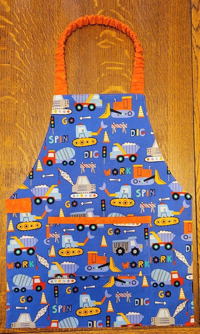 Kids Smock Art Painting Apron, Washable Long Sleeve Smock with 3 Pocket,  Children Baking Eating Smock for Boy Girls Ages 2-7