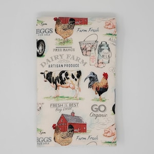 Dish Mat, Farmhouse, Cottage Kitchen, Farm, Retro Kitchen, Vintage Kitchen, Dish Drying Mat, Dish Towel, Dishmat, Kitchen Towel, Drying Mat,