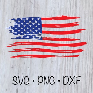 Distressed American Flag - SVG Digital Download