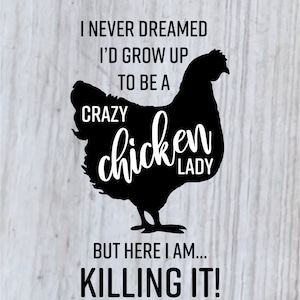 Crazy Chicken Lady - SVG Digital Download