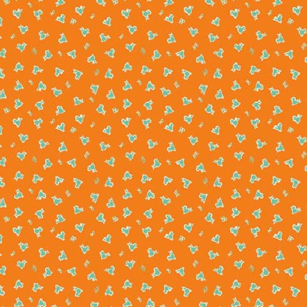 Toy Chest 3 C6760 Orange from Penny Rose Fabrics