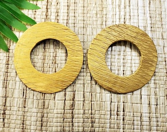 Gold Polymer Clay Earrings