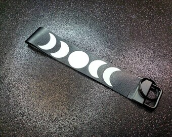 Moon Phases Key Fob (Faux Leather)