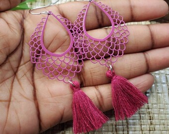 Mulberry Tassel Earrings