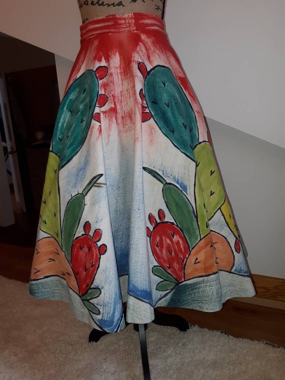 1950s Hand Painted and Signed Mexican Souvenir Wra