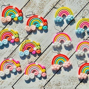 Rainbow Cloud Earrings
