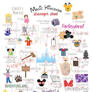 Scavenger Hunt for Florida Theme Parks