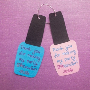 Editable spa tag, spa birthday, digital file, instant download, personalized tag, spa party tag, spa tag, spa party favor, spa party