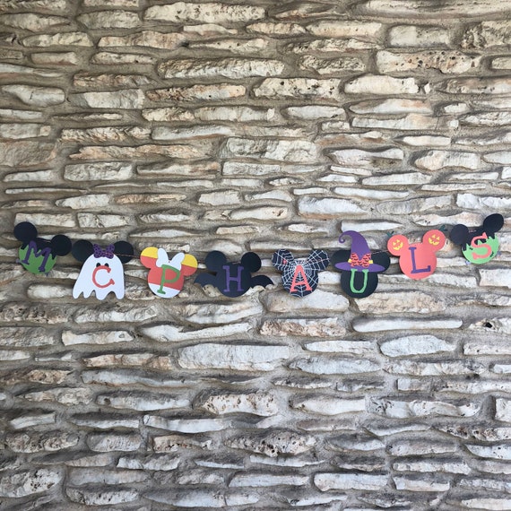 Halloween Banner Disney Fish Extender Mickey Mouse Minnie Etsy