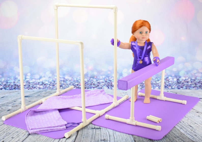 Balance Beam & Uneven Bars Gymnastics Set for American Girl Etsy