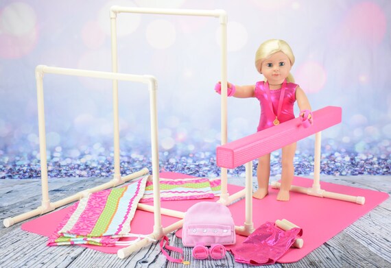 american girl star gymnast set
