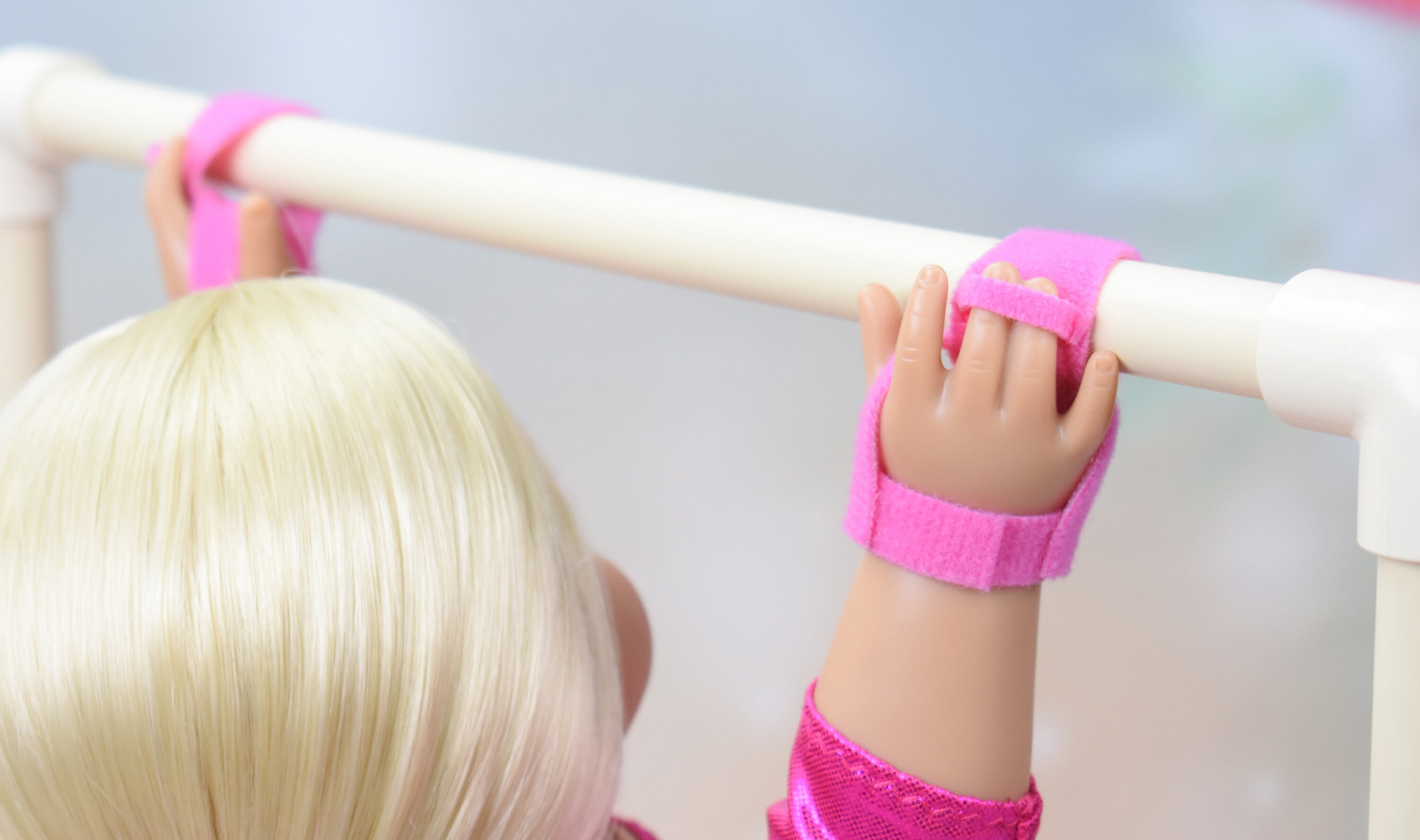 Pink Gymnastics bar hand grips for American Girl/ 18 Etsy