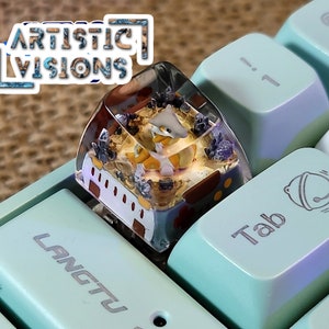 Cubone Garagara Pokemon Artisan Keycap, Custom spacebar Keycap, Keycap set, Kute Keycap, Esc Keycap, Anime Keycap