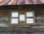 Rustic Collage Frame Holds (5) 8x10 Pics, Made from Barnwood, Rustic Decor, Grey Barnwood Frame, Farmhouse Decor, Barn Wood, Reclaimed Wood