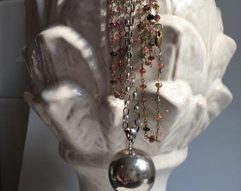 Sterling Silver Angel Caller Necklace: Musical Baby Soother, Gift for Mothers