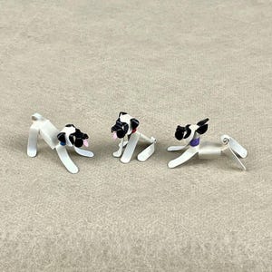 Mops-Welpen-Hunde-Skulptur, handgemachte Kupferminiatur, Sammlerkunst, Mops-Kunst, Mops-Figurine, Mops-Geschenk, Mops-Denkmal