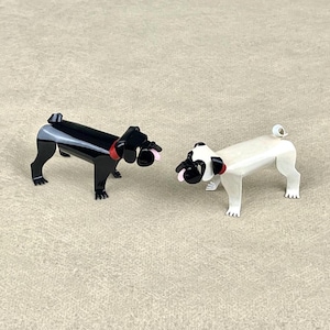 Mops Hund Skulptur, Handgemachte Kupfer Miniatur, Mops Sammlerstück, Mops Hund Kunst, Mops Hund Figur, Mops Hund Geschenk