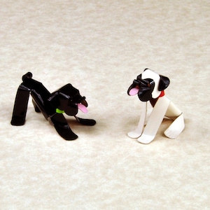 Mops Tween Welpe Hund Skulptur, handgemachte Kupfer Miniatur, Sammlerstück, Mops Kunst, Mops Figur, Mops Geschenk, Mops Sammlerstück, Mops Gedenkstätte