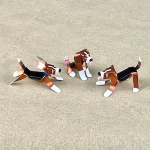 Beagle Puppy Dog Sculpture, Handmade, Miniature, Collectible Dog Art, Beagle Art, Beagle Figurine, Beagle Memorial, Custom, Pet Lover Gift