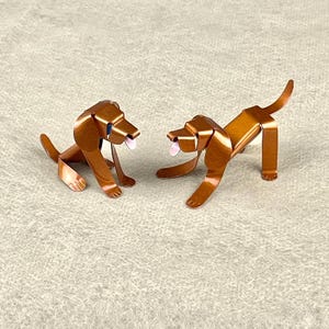 Vizsla Puppy Dog Sculpture, Handmade Copper Miniature, Vizsla Collectible, Vizsla Art, Vizsla Figurine, Vizsla Gift, Pet Lover Gift