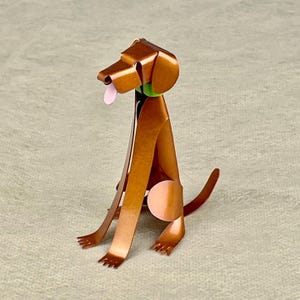 Vizsla Dog Sculpture, Handmade Copper Miniature, Vizsla Collectible Dog Art, Vizsla Art, Vizsla Figurine, Pet Lover Gift