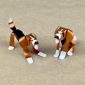 Beagle Tween Puppy Dog Sculpture, Handmade Copper Miniature, Collectible Dog Art, Beagle Art, Beagle Figurine, Pet Lover Gift, Custom Beagle