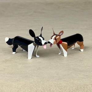Welsh Corgi Pembroke, Welsh Corgi Cardigan Dog Sculpture, Handmade Copper Miniature, Collectible Art, Welsh Corgi Art, Welsh Corgi Figurine