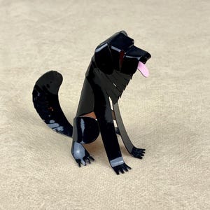 Newfoundland Dog Sculpture, Handmade Copper Miniature, Collectible Dog Art, Newfoundland Dog Art, Newfoundland Dog Figurine