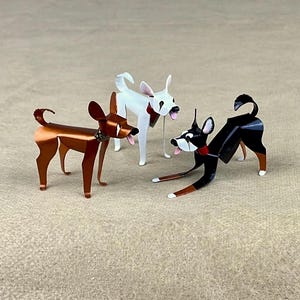 Chihuahua Dog Sculpture, Handmade Copper Miniature, Chihuahua Dog Collectible, Chihuahua Art, Chihuahua Figurine, Chihuahua Gift