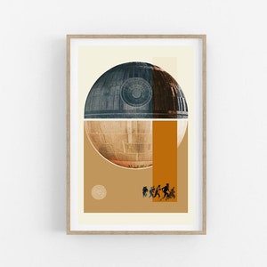 STAR WARS poster- Star wars print- star wars art- movie poster- rogue one- minimalist print- swiss poster- rogue one poster- rogue one print